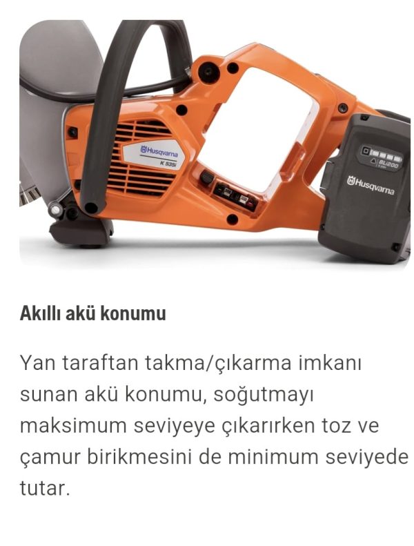 Husqvarna K 535i Akülü Beton Kesme Makinası - Görsel 9