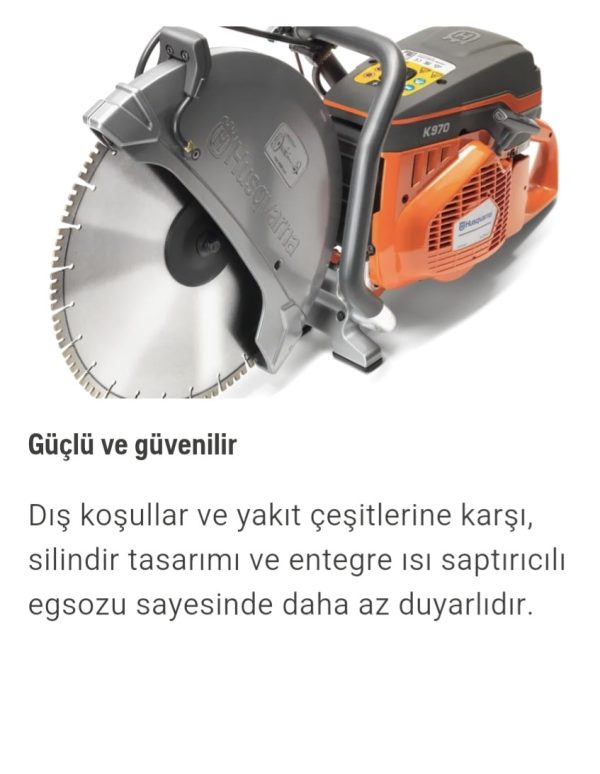 Husqvarna K 970 Beton Kesme Makinası - Görsel 9