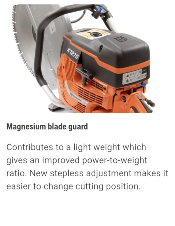 Husqvarna K 1270 Beton Kesme Makinası - Görsel 8