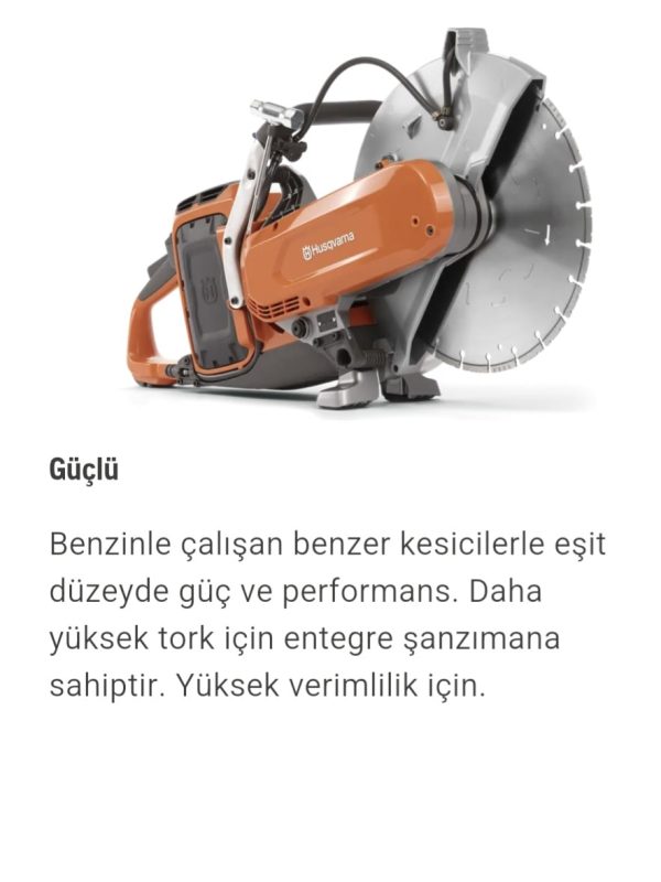Husqvarna K 1 PACE Akülü Beton Kesme Makinası - Görsel 12