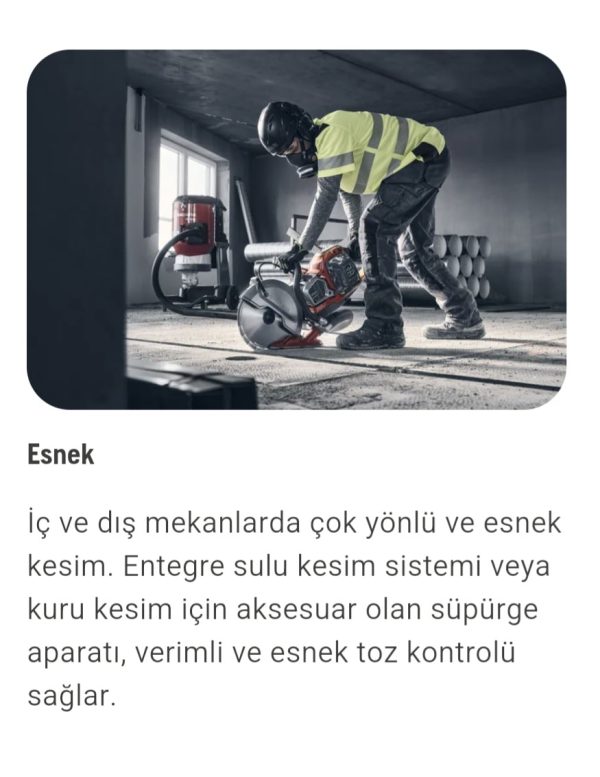Husqvarna K 1 PACE Akülü Beton Kesme Makinası - Görsel 16
