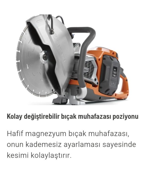 Husqvarna K 1 PACE Akülü Beton Kesme Makinası - Görsel 24